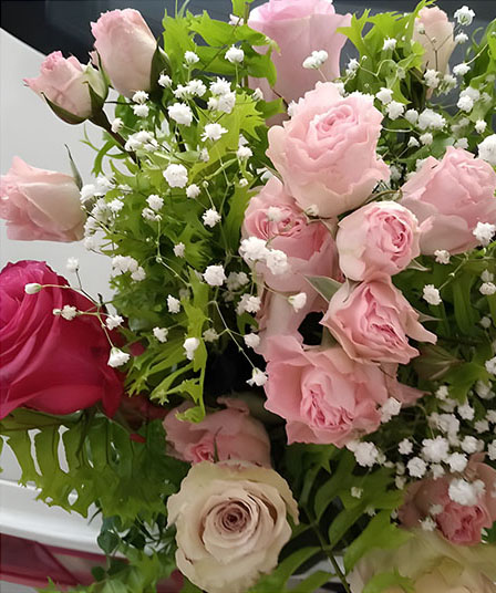Fleuriste bouquet de roses Martinique